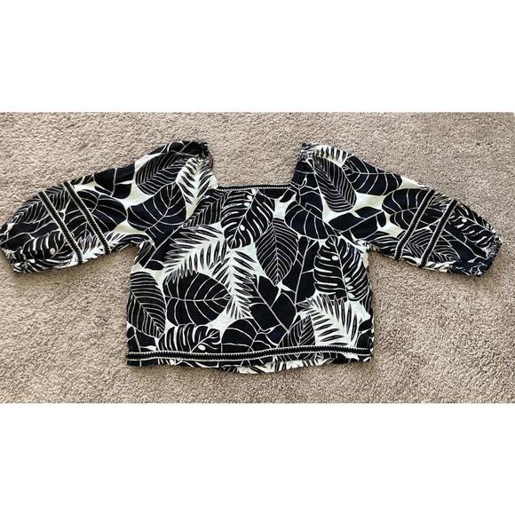 Cynthia Rowley Floral Linen Blouse - Size M‎ - Picture 1 of 7